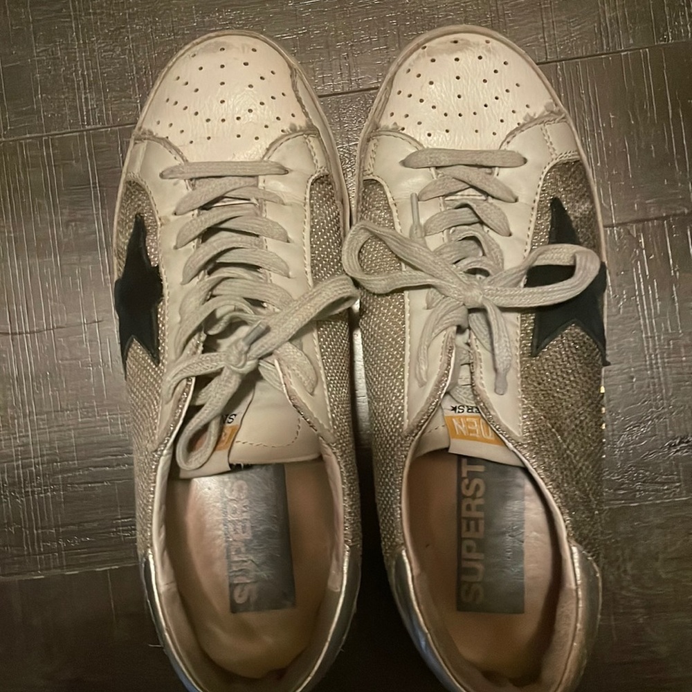 Golden Goose Super Star Mesh Sneakers